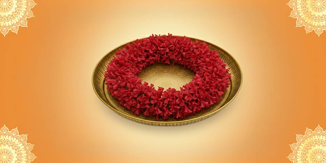 Offer Red Flower Garland