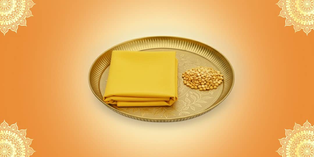 Offer Yellow Cloth and Chana Dal