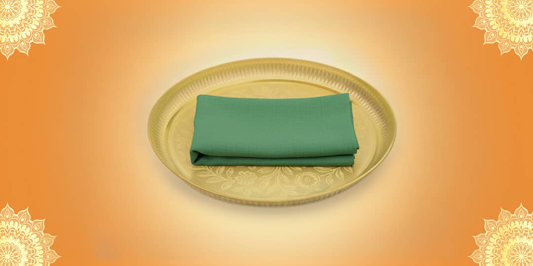 Offer Green Cloth to Budh