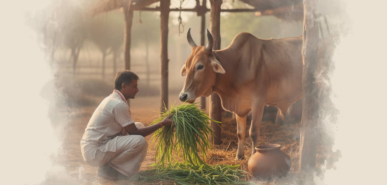 Offer Fodder Seva to 1 Cow for 5 Weeks