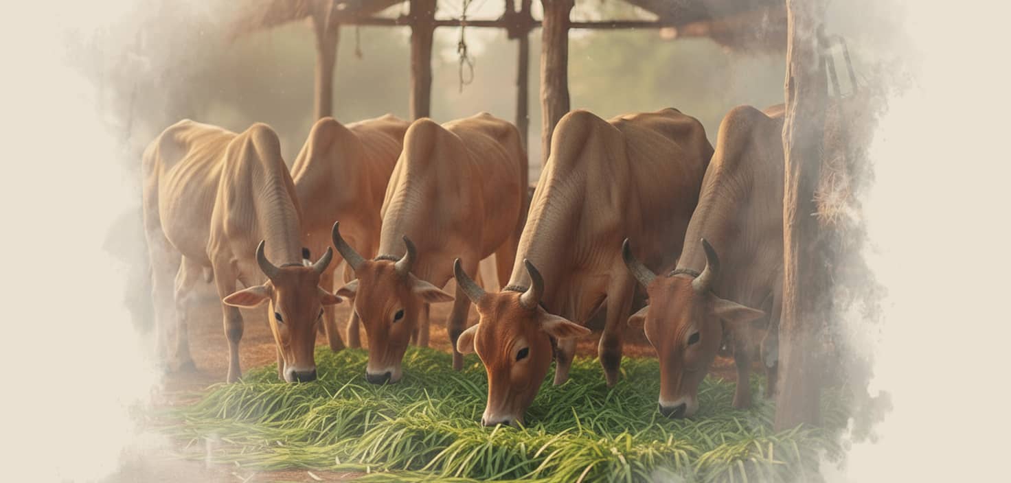 Offer Fodder Seva to 5 Cows for 5 Weeks