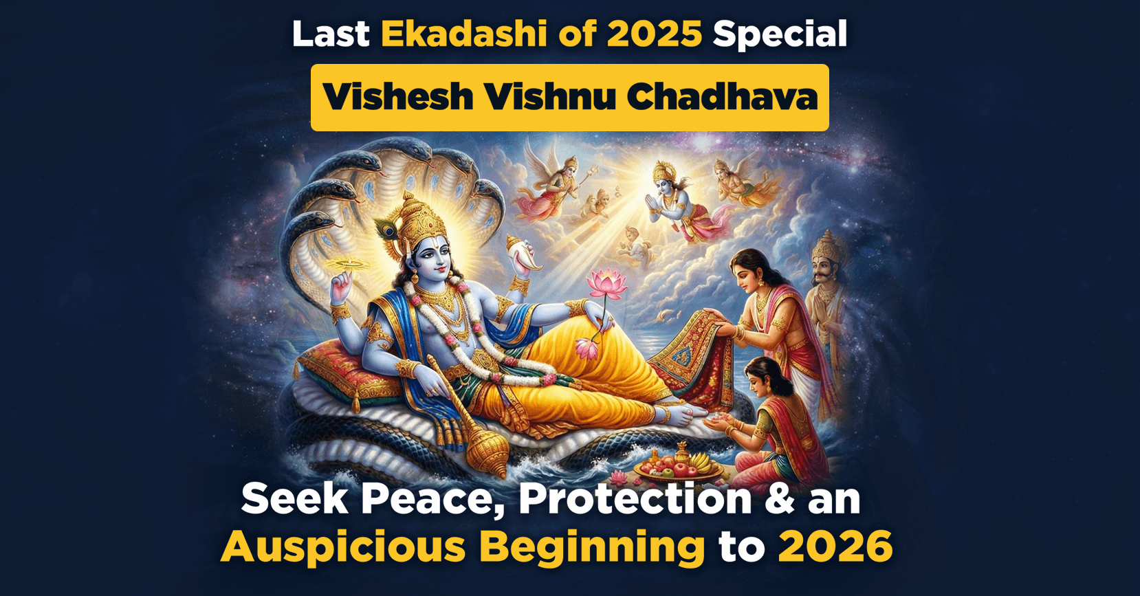 On the Last Ekadashi of 2025, Seek Lord Vishnu’s Grace for Peace, Protection & an Auspicious Beginning to 2026