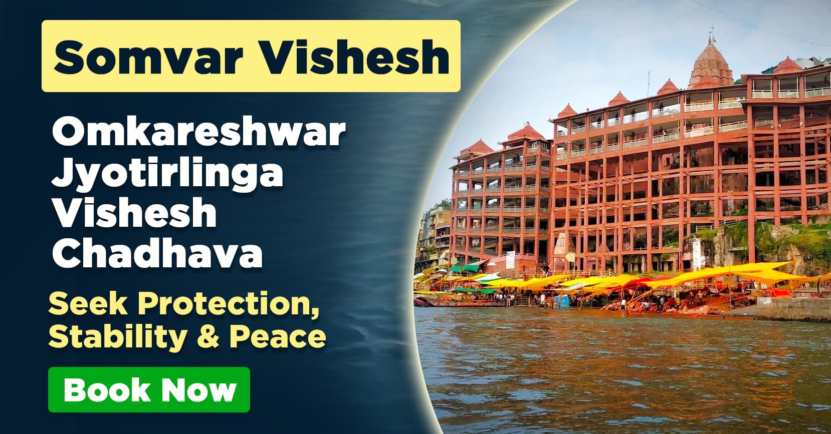 Omkareshwar Jyotirlinga Vishesh Chadhava for Protection, Stability and Peace
