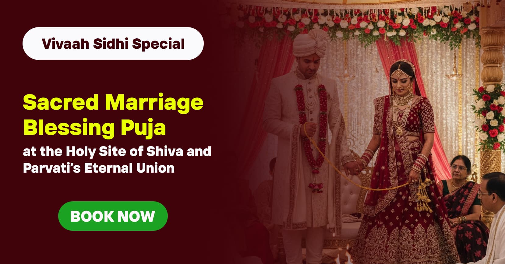 Sacred Marriage Blessing Puja at the Holy Site of Shiva-Parvati’s Eternal Union