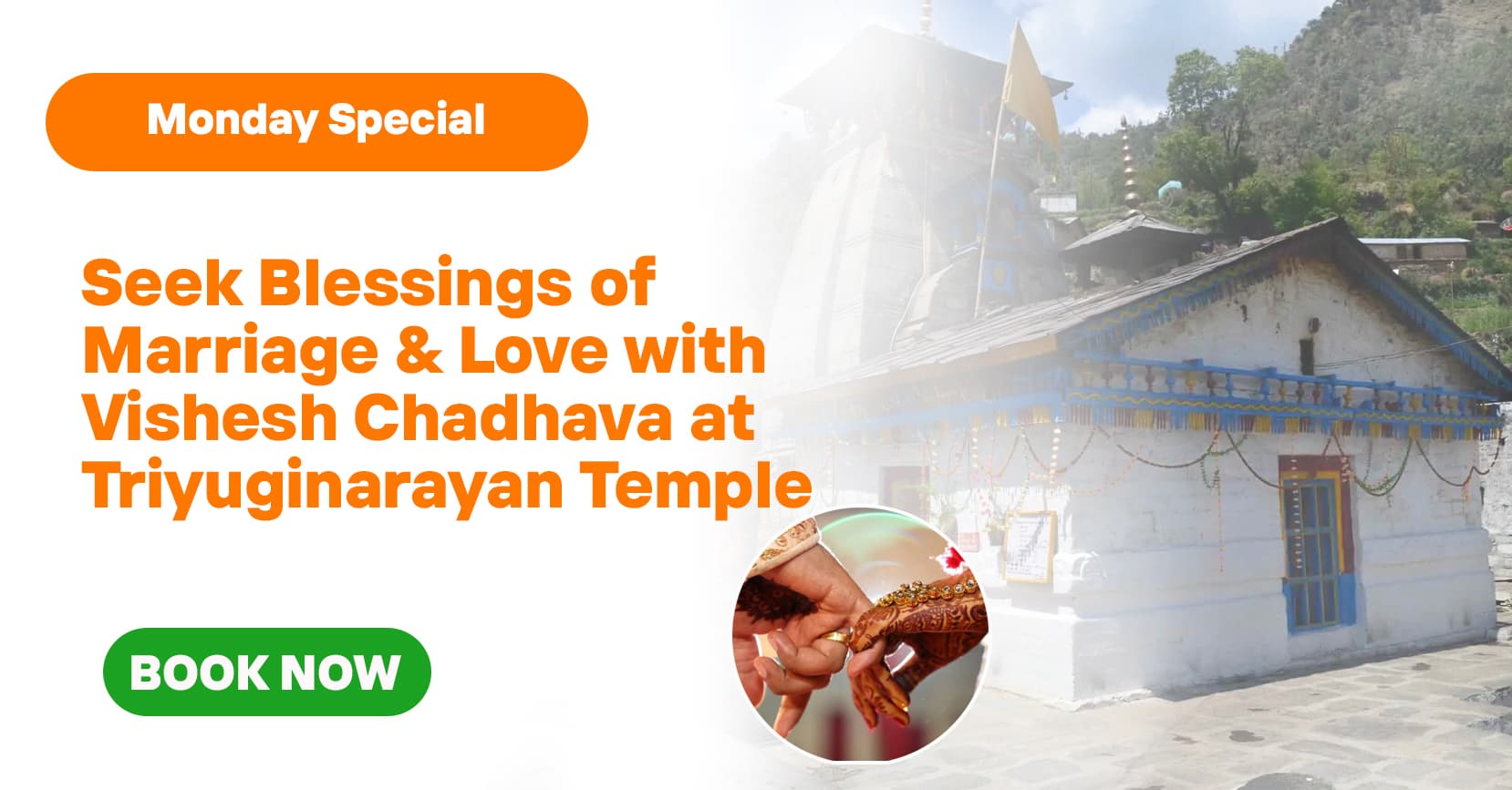 Seek Blessings of Marriage & Love with Somvar Vishesh Chadhava at Triyuginarayan Temple Where Shiva & Parvati Were United