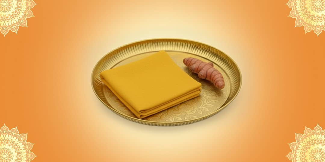 Offer Yellow Cloth and Turmeric Root