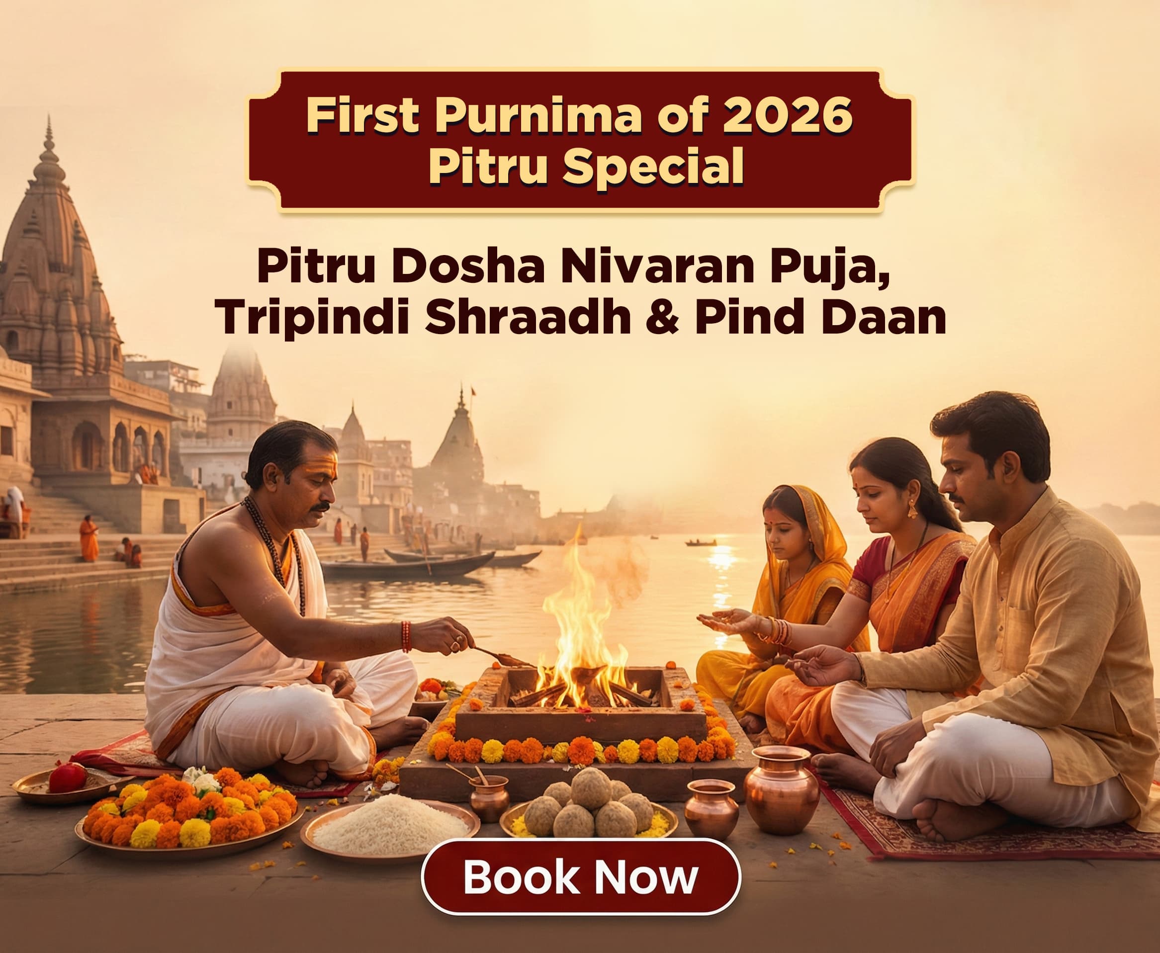 Pitru Dosha Nivaran Puja, Tripindi Shraadh and Pind Daan