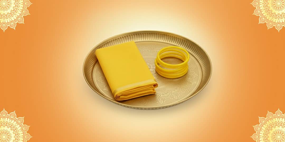 Offer Yellow Chunari and Yellow Bangles