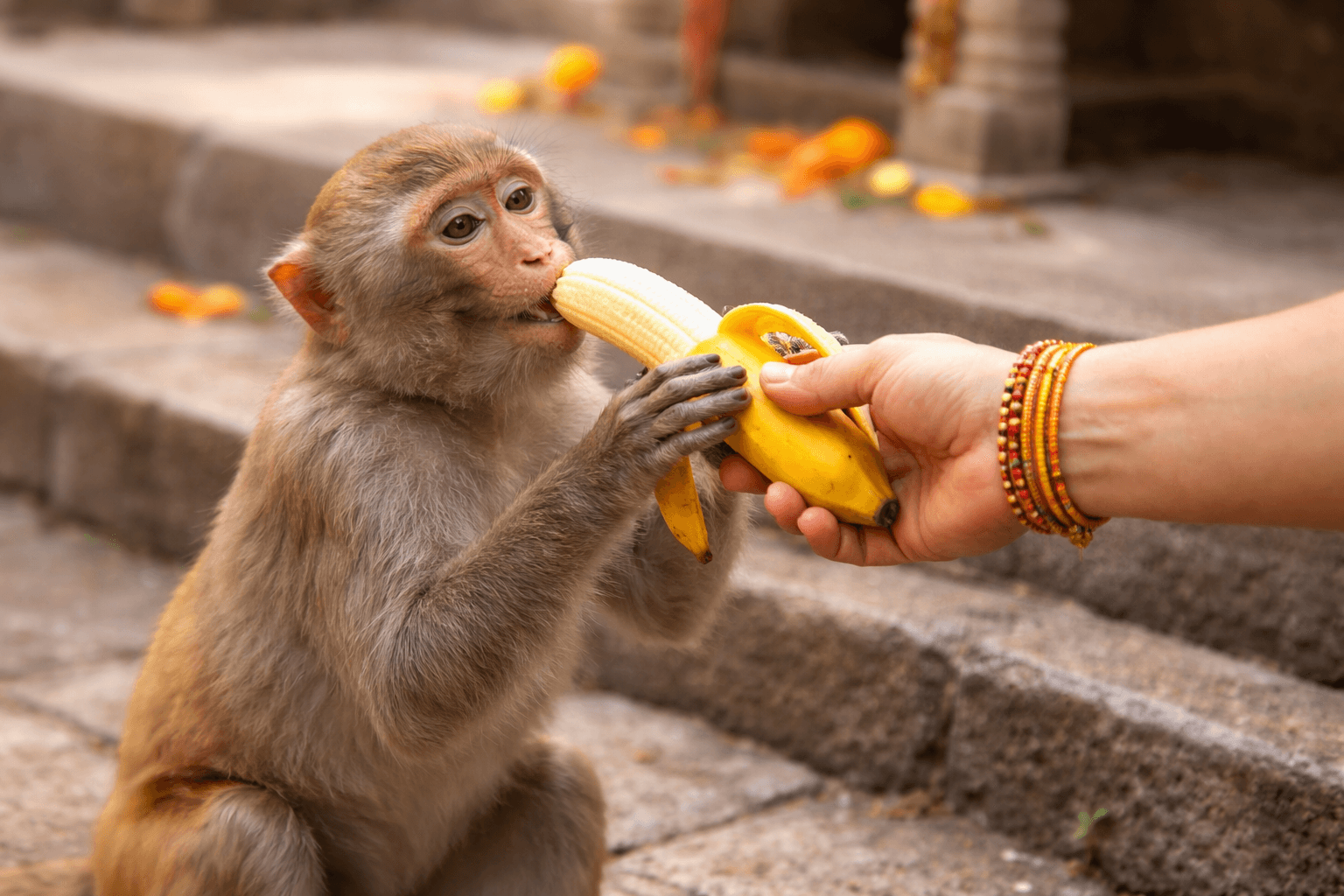 Feed Bananas to 1 Monkey