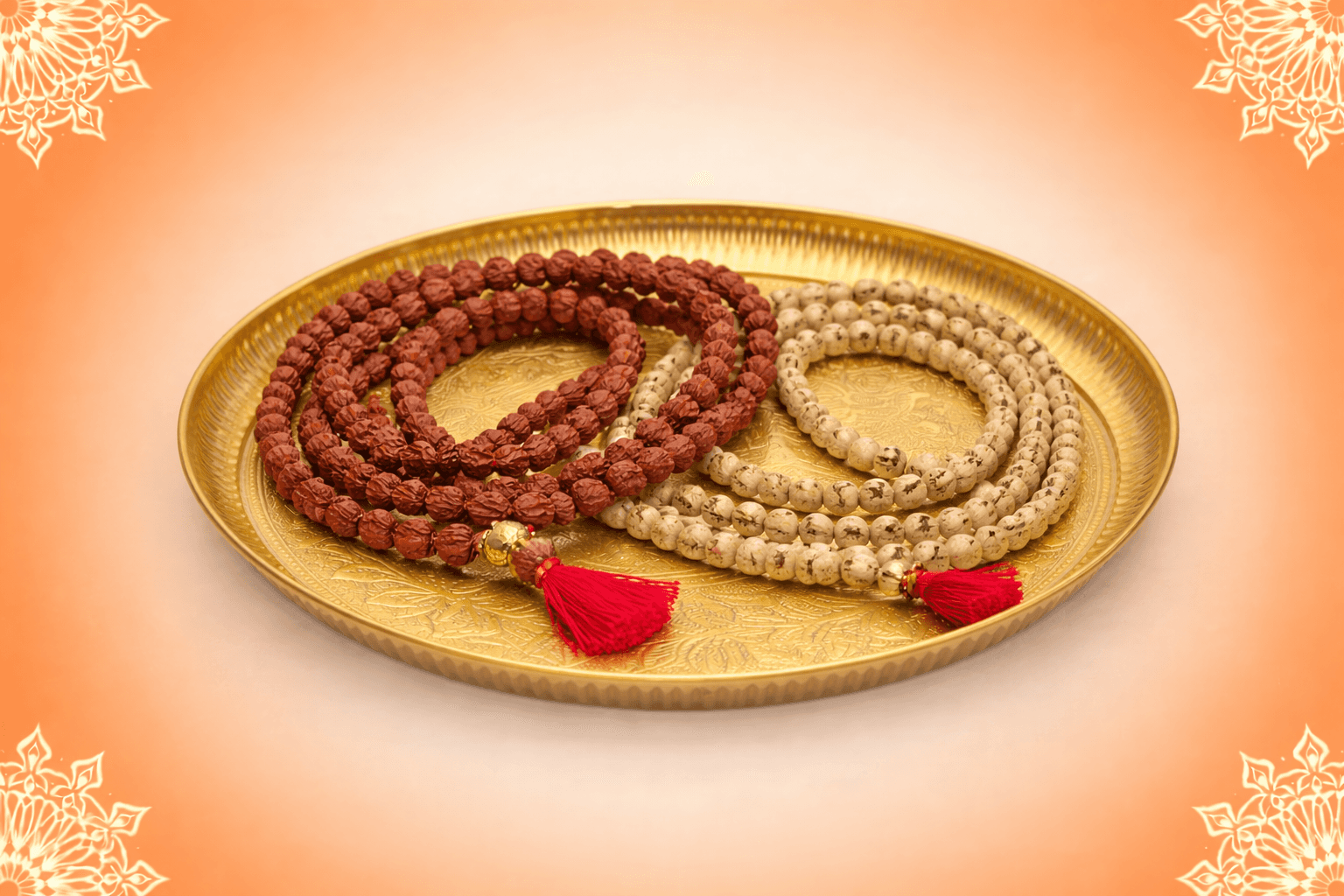 Offer Rudraksha Mala to Lord Shiva & Tulsi Mala to Lord Vishnu