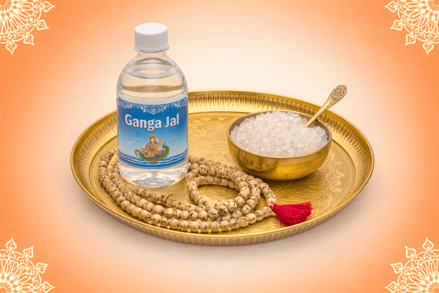 Offer Ganga Jal, Mishri and Tulsi Mala to Lord Vishnu